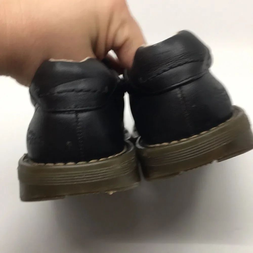 Vintage Dr. Martens Air Wair Lace Up Strong Leather Oxford Shoes Black 8A58 Sz 5 - Picture 7 of 16